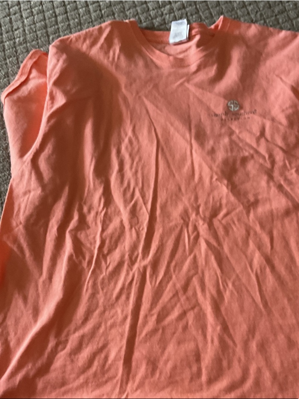 Simply Southern Coral Kids Short Sleeve Tee with Koala Graphic - Picture 2 of 2